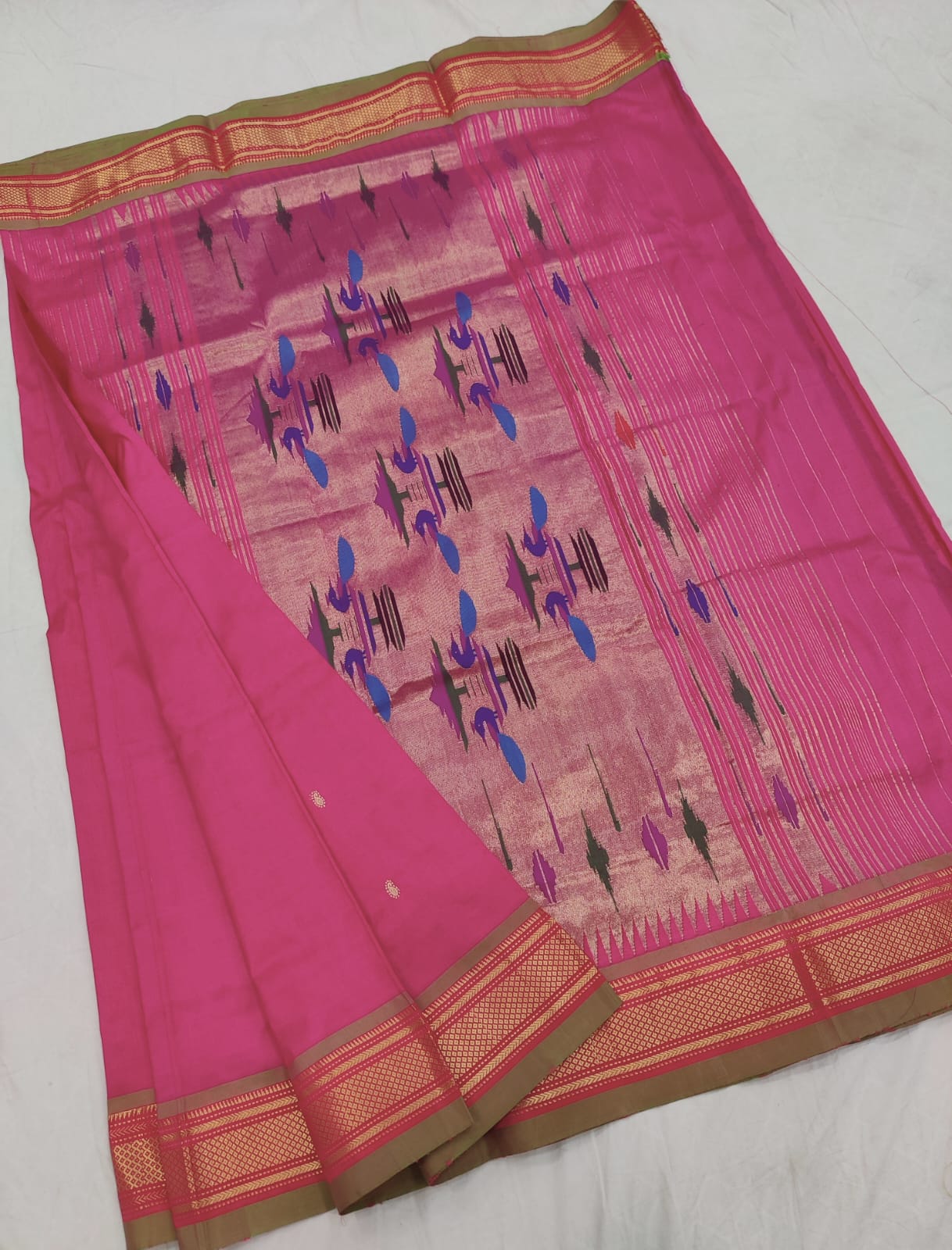 Traditional Yeola Paithani pure silk saree