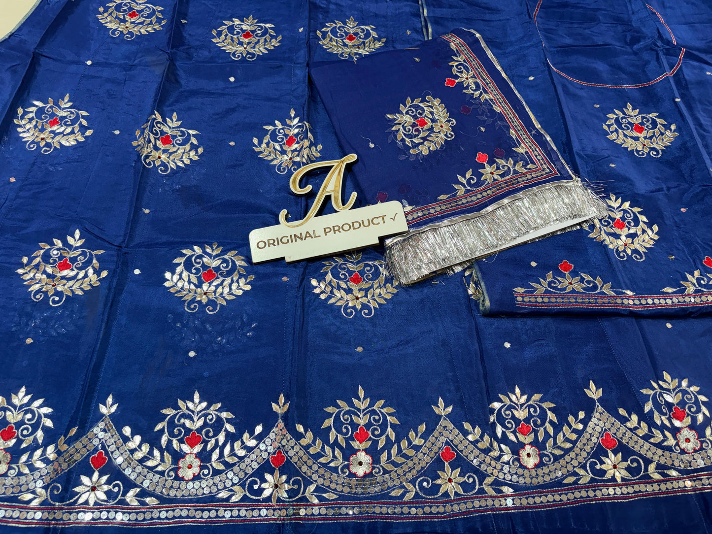 Upada crape thakurji pure odhna beautiful handwork elegant Rajputi poshak