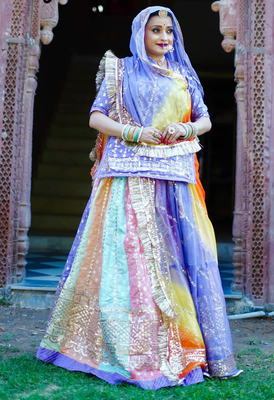 Boutique multicolor kali poshak