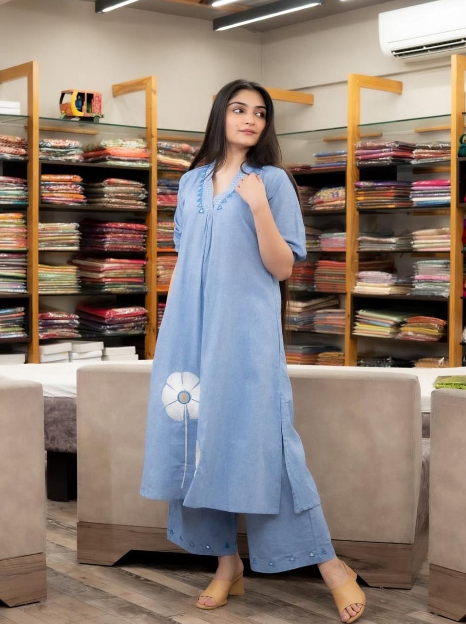 Elegant flaired suit set  Size available*- *38(M),40(L),42(XL),44(XXL),46(3xl)*