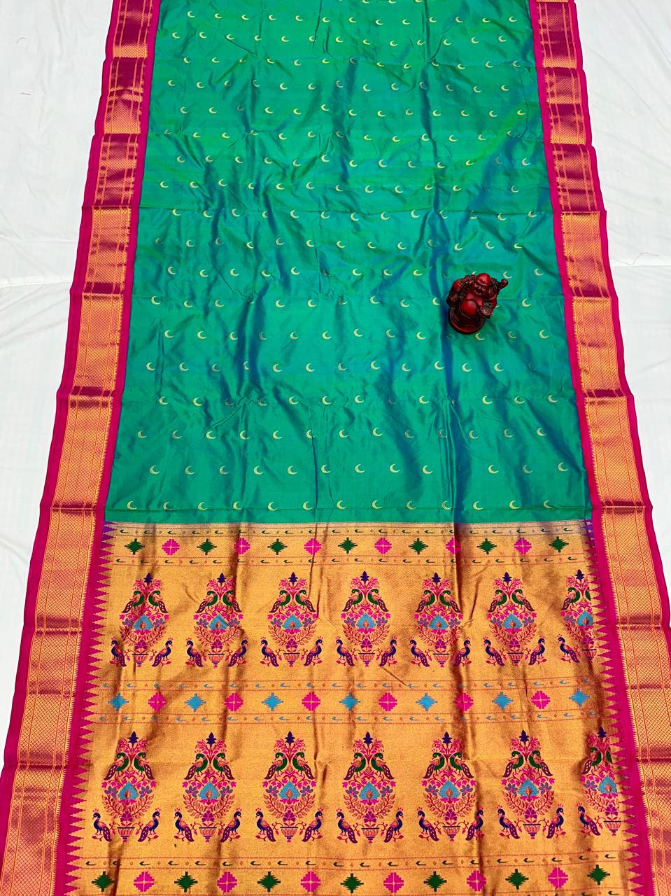 Chandrakor pure silk paithani Saree