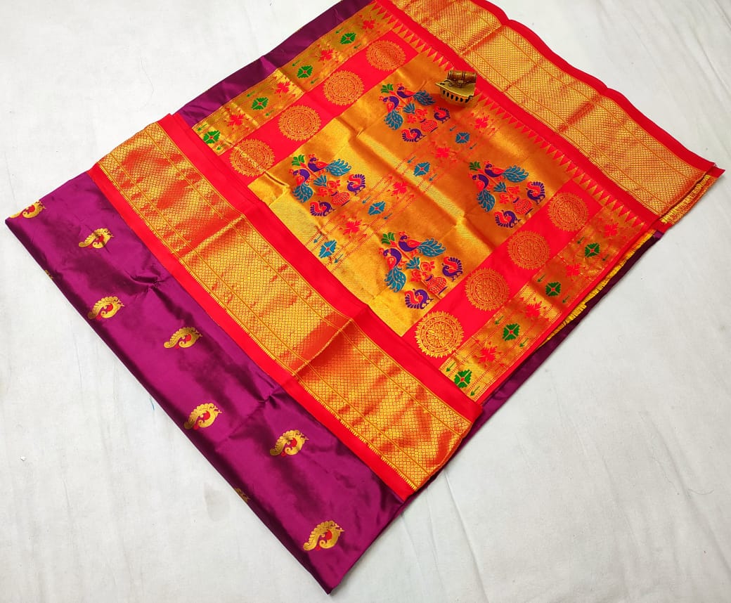 Silk Mark Certified pure silk paithani Saree