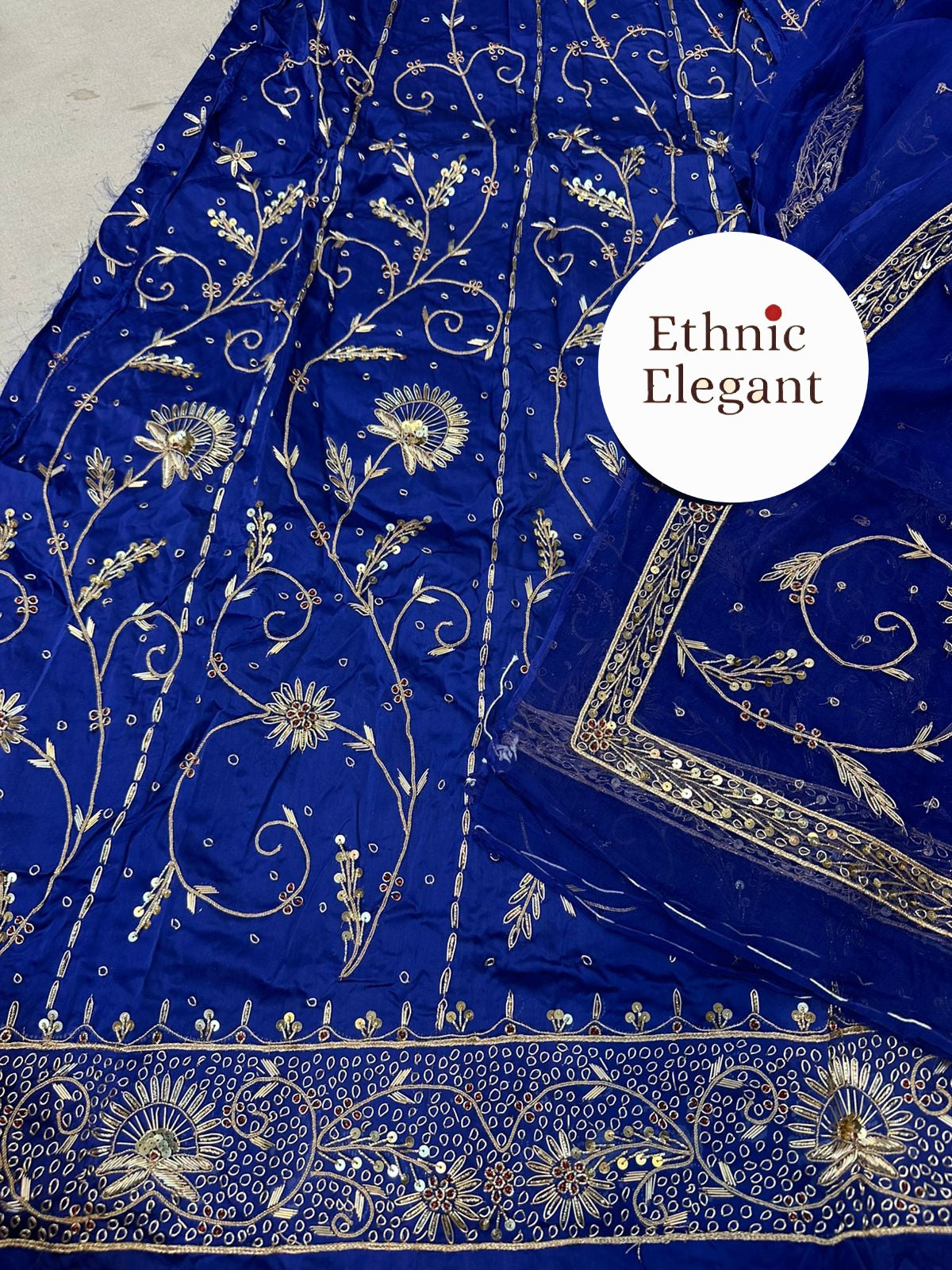 Bembar satin thakurji pure odhna heavy jardoji dabka work poshak