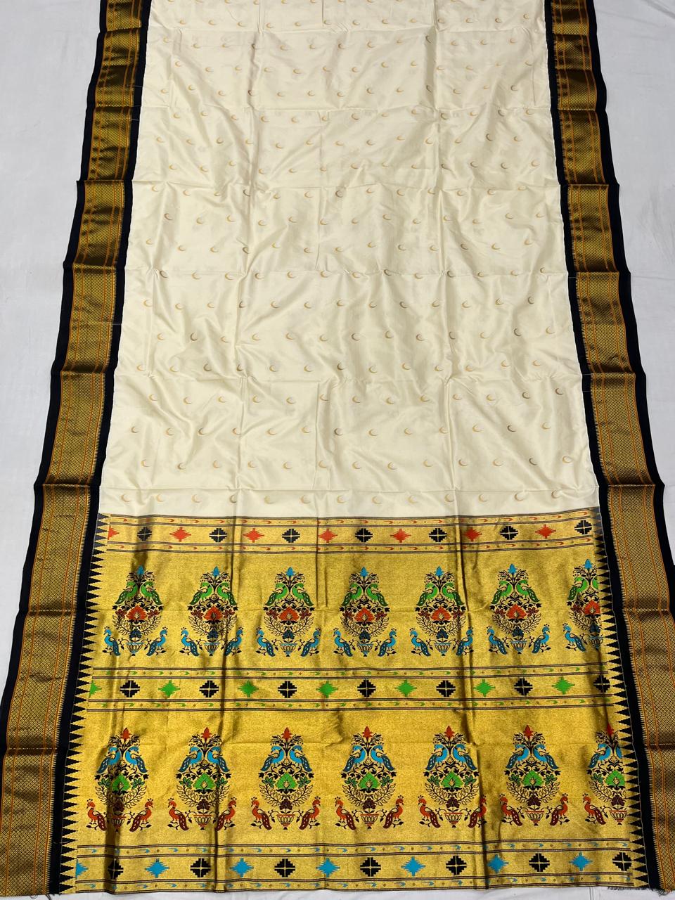 Pure Silk Powerloom Kadiyal Paithani saree