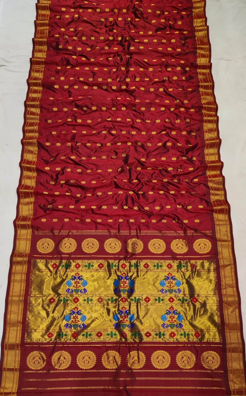 Handloom Maharni Paithani Pure Silk  saree