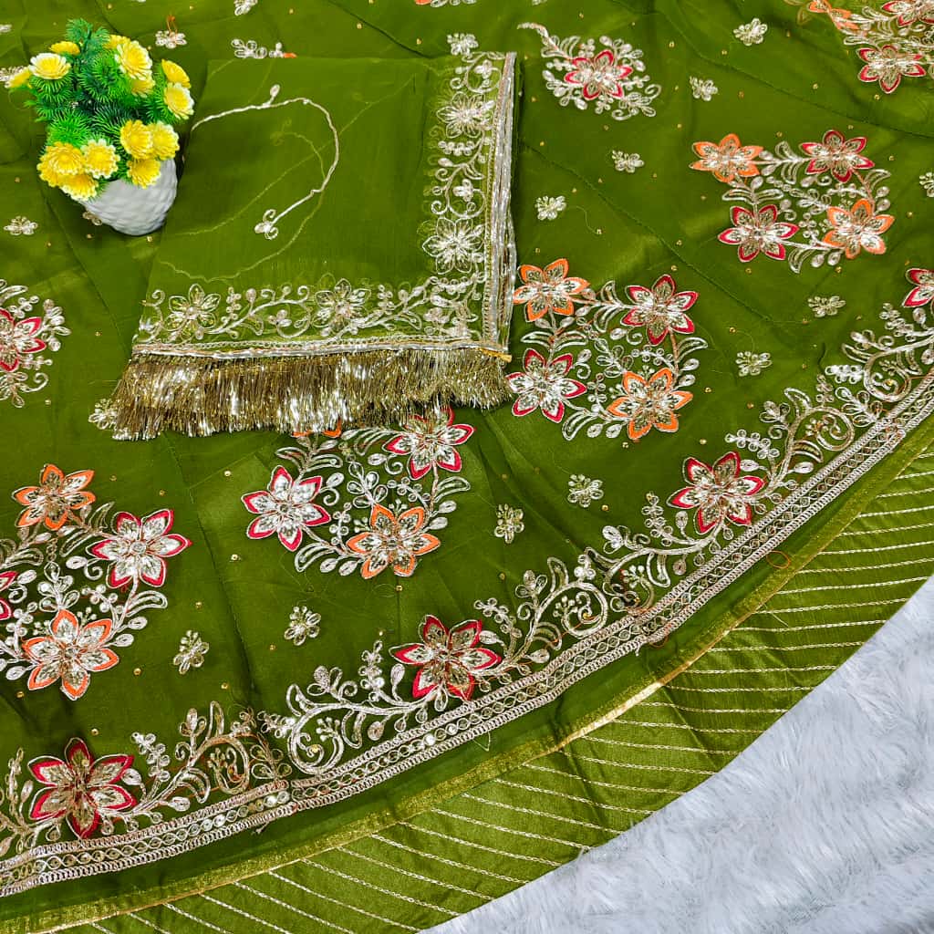 Royal Half Pure Poshak – Elegant Partywear Outfit for Festive Celebrations