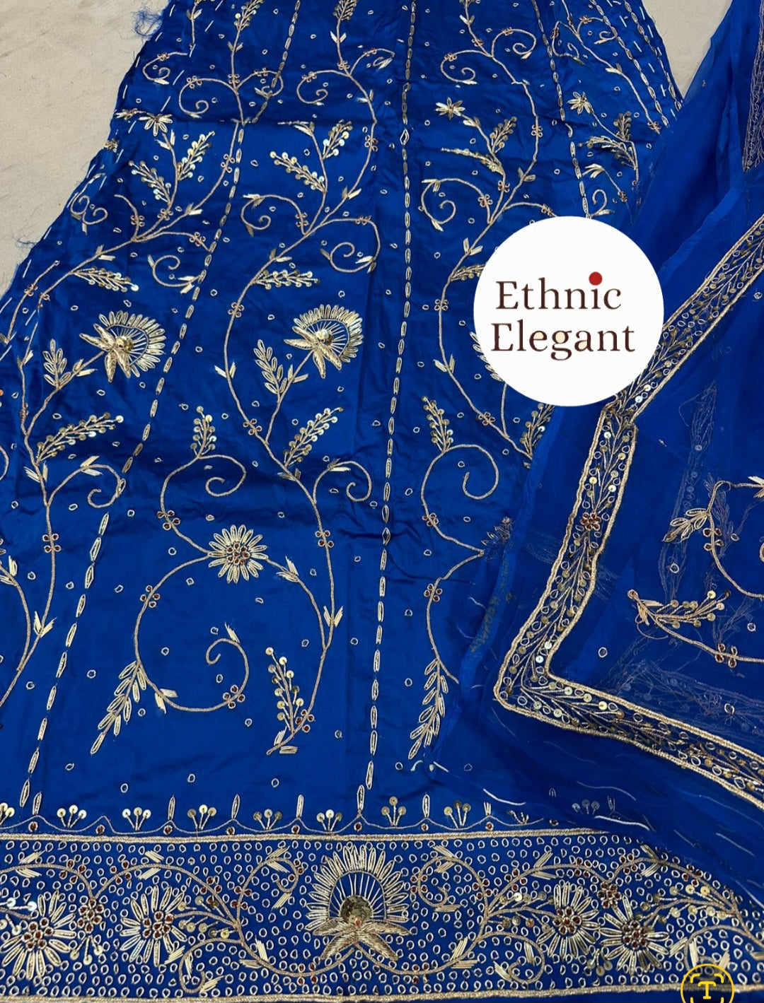 Bembar satin thakurji pure odhna heavy jardoji dabka work poshak