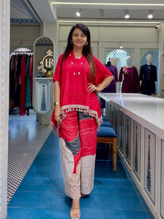 Kaftan style cotton fabric beautiful cod set Size 38 ,40 ,42 ,44, 46