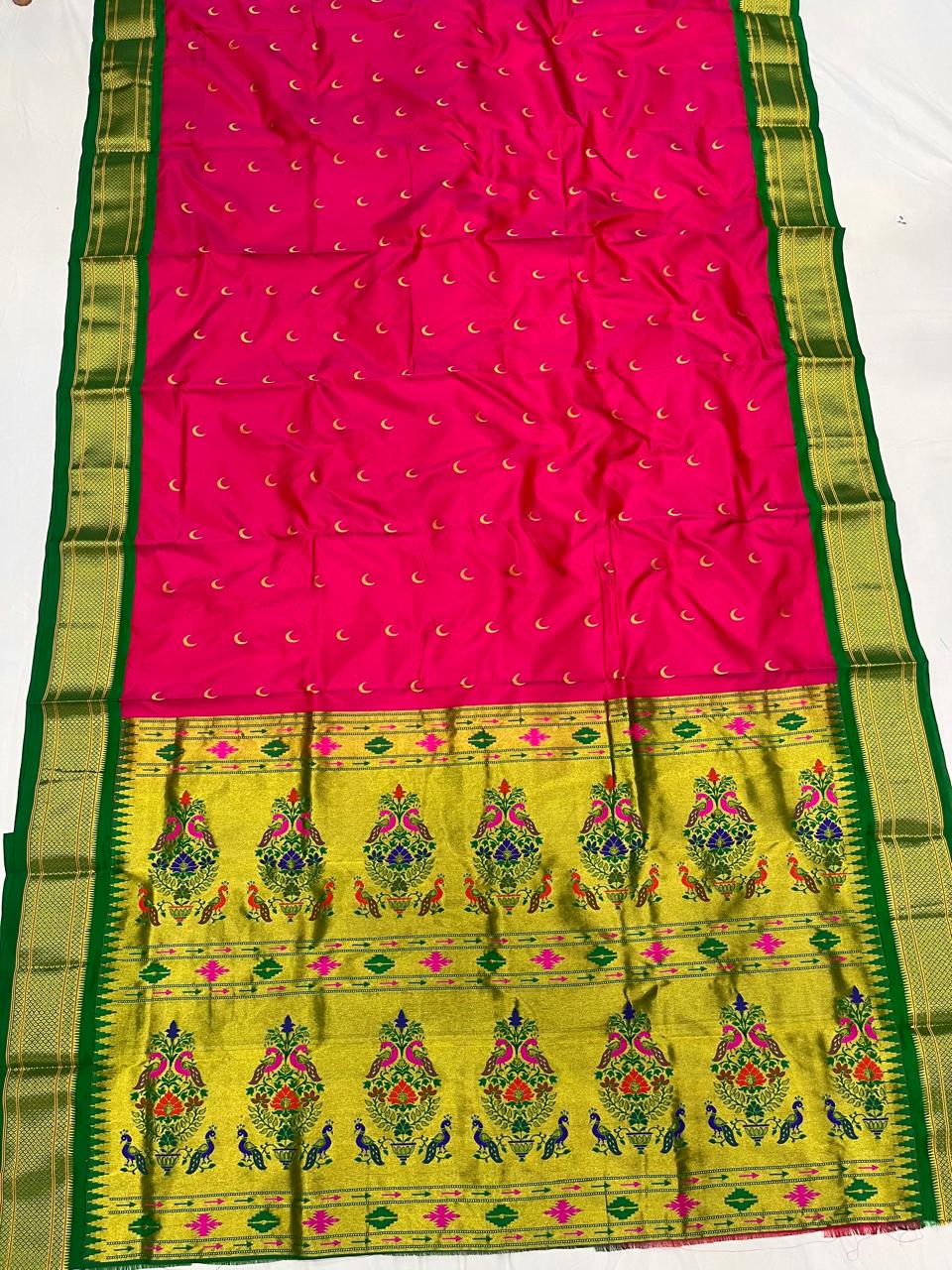 Chandrakor pure silk paithani Saree