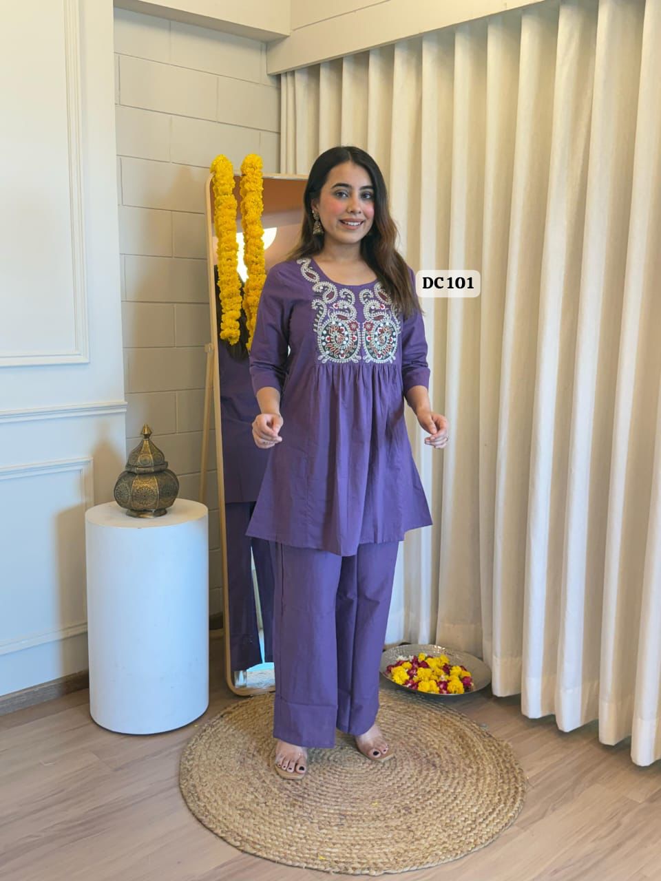 Elegant Embroidered cordset