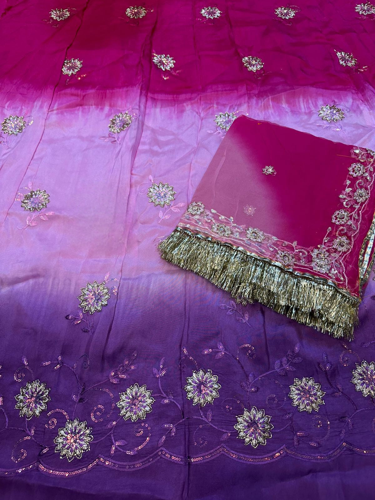 Heavy upada  poshak thakurji pure odhna Elegant Rajputi poshak