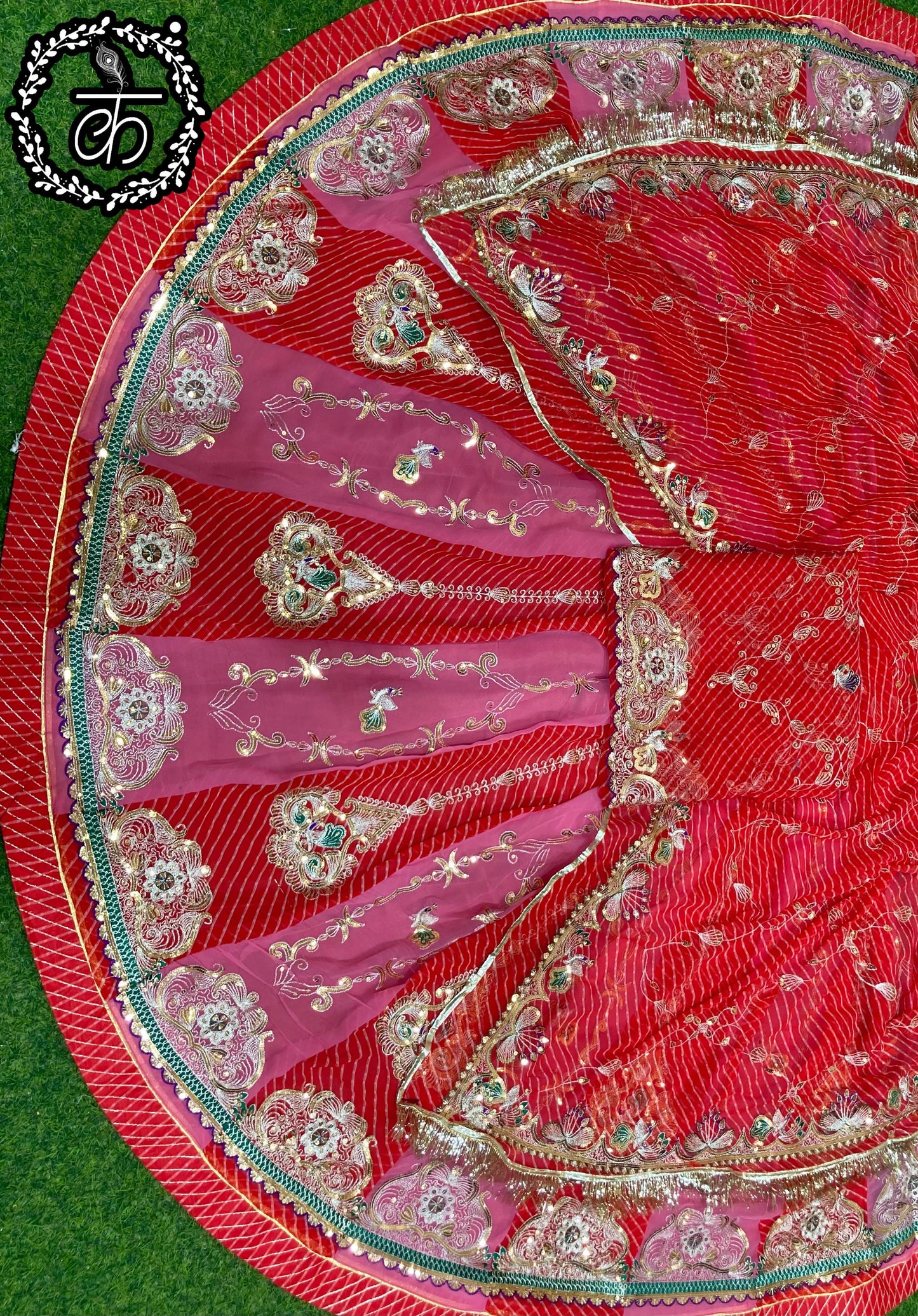 DESIGHNER LEHARIYA BEAUTIFUL POSHAK