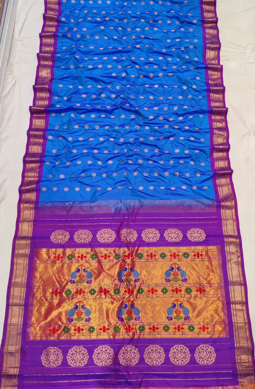 Handloom Maharni Paithani Pure Silk  saree