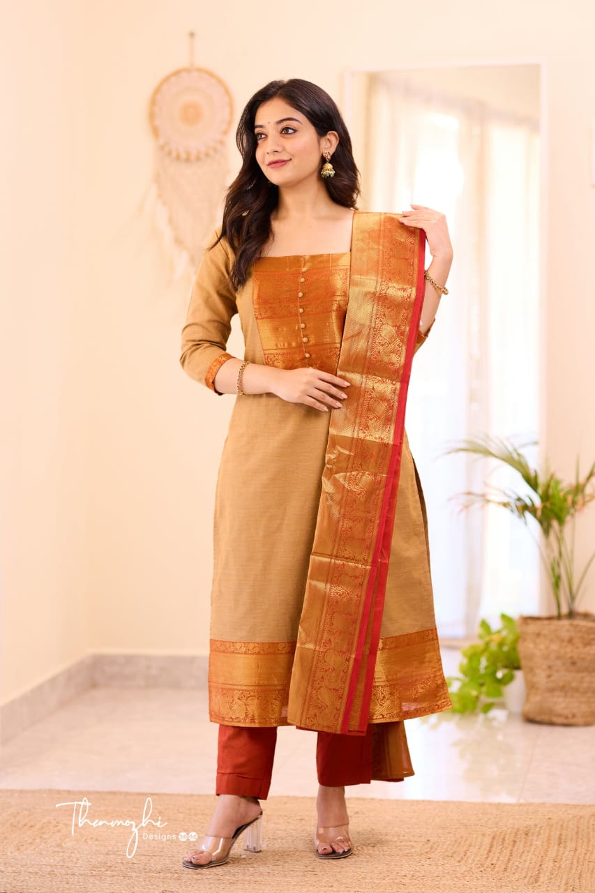 KANCHI Cotton elegant Partywear suit set