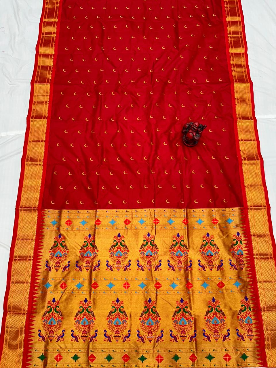 Chandrakor pure silk paithani Saree