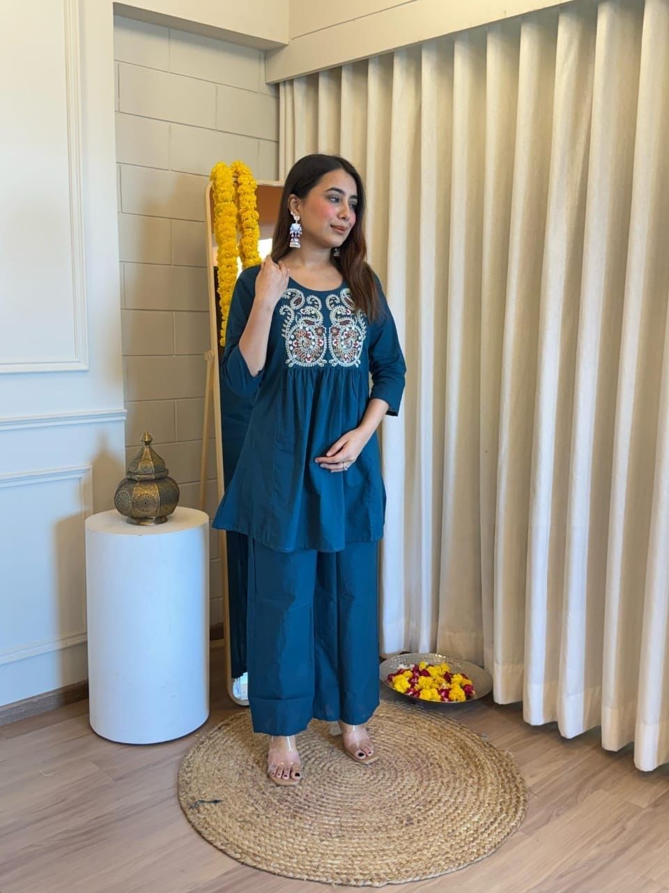 Elegant Embroidered cordset