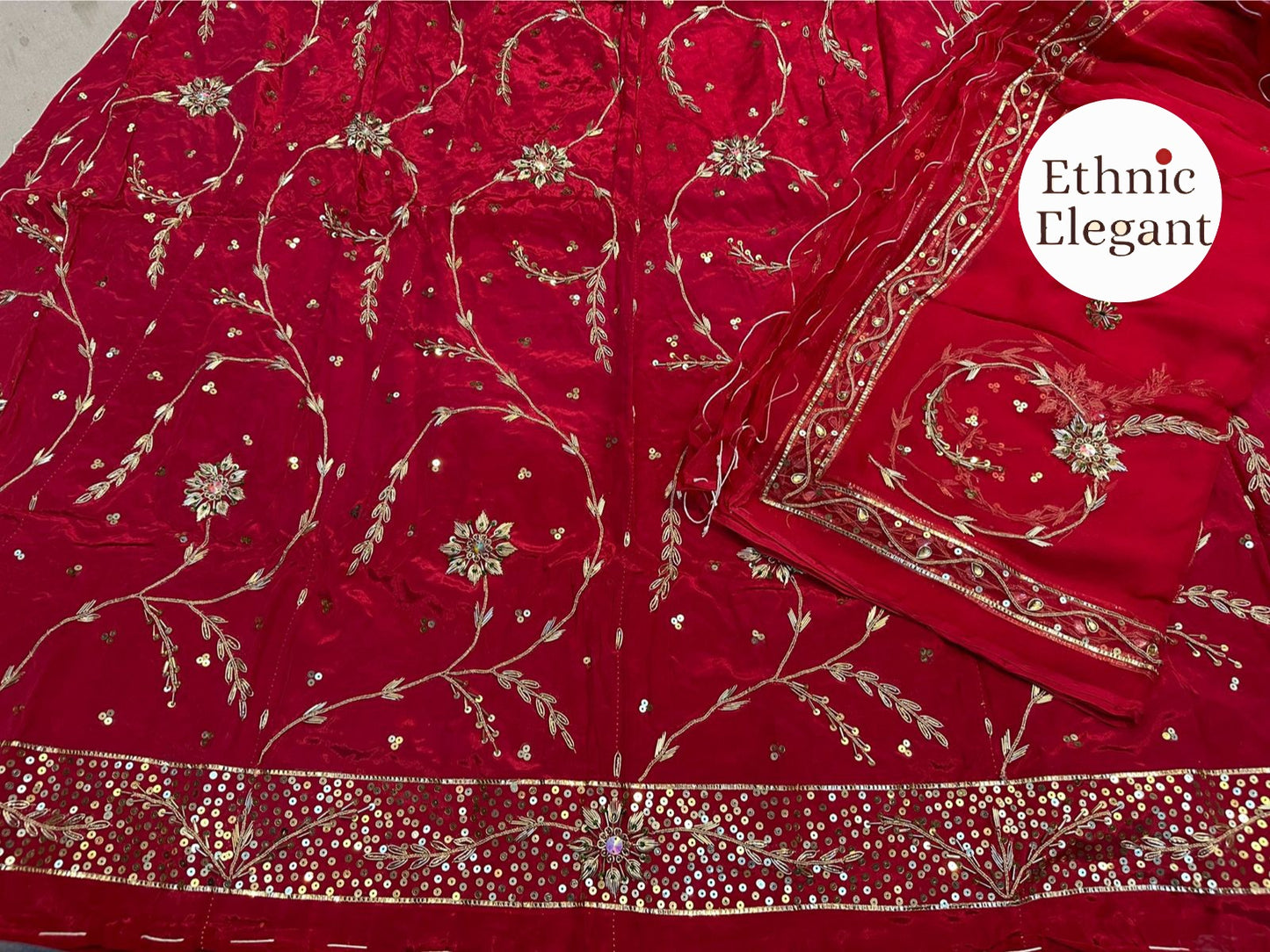 Natural silk thakurji pure odhna dabka + taara  handwork poshak