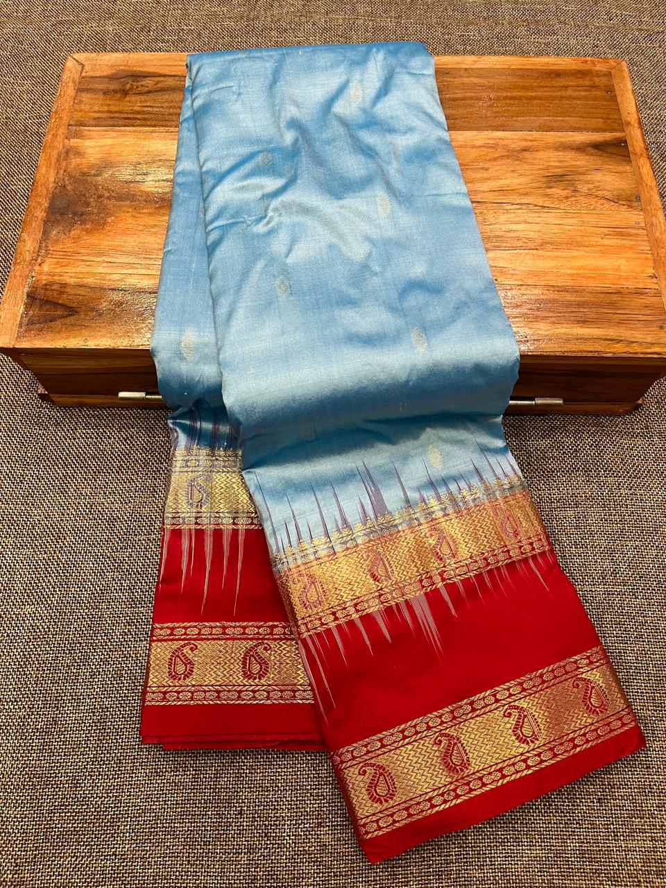 Kanjivaram pure silk paithani saree