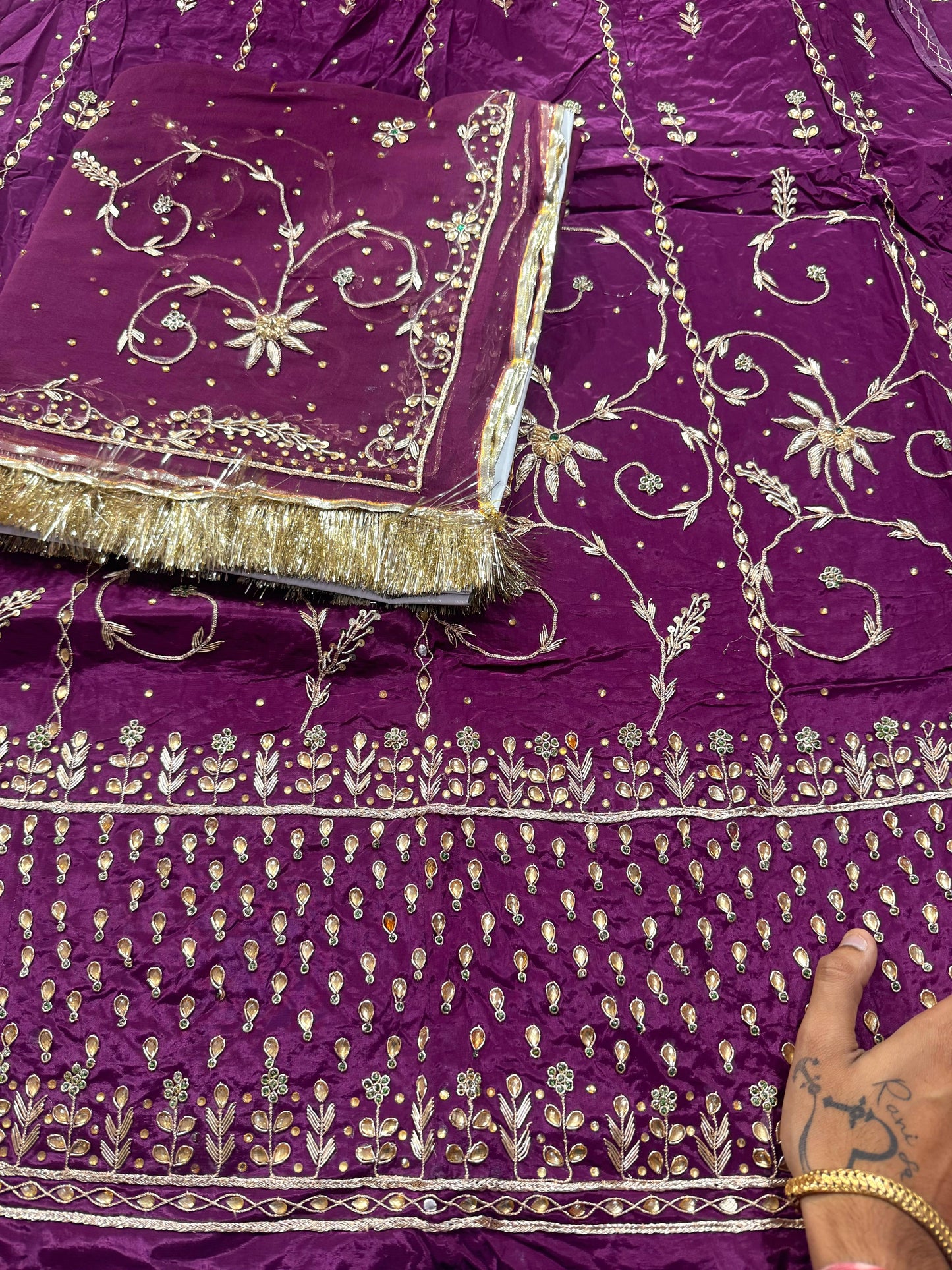 Elegant designer royal Rajasthani poshak