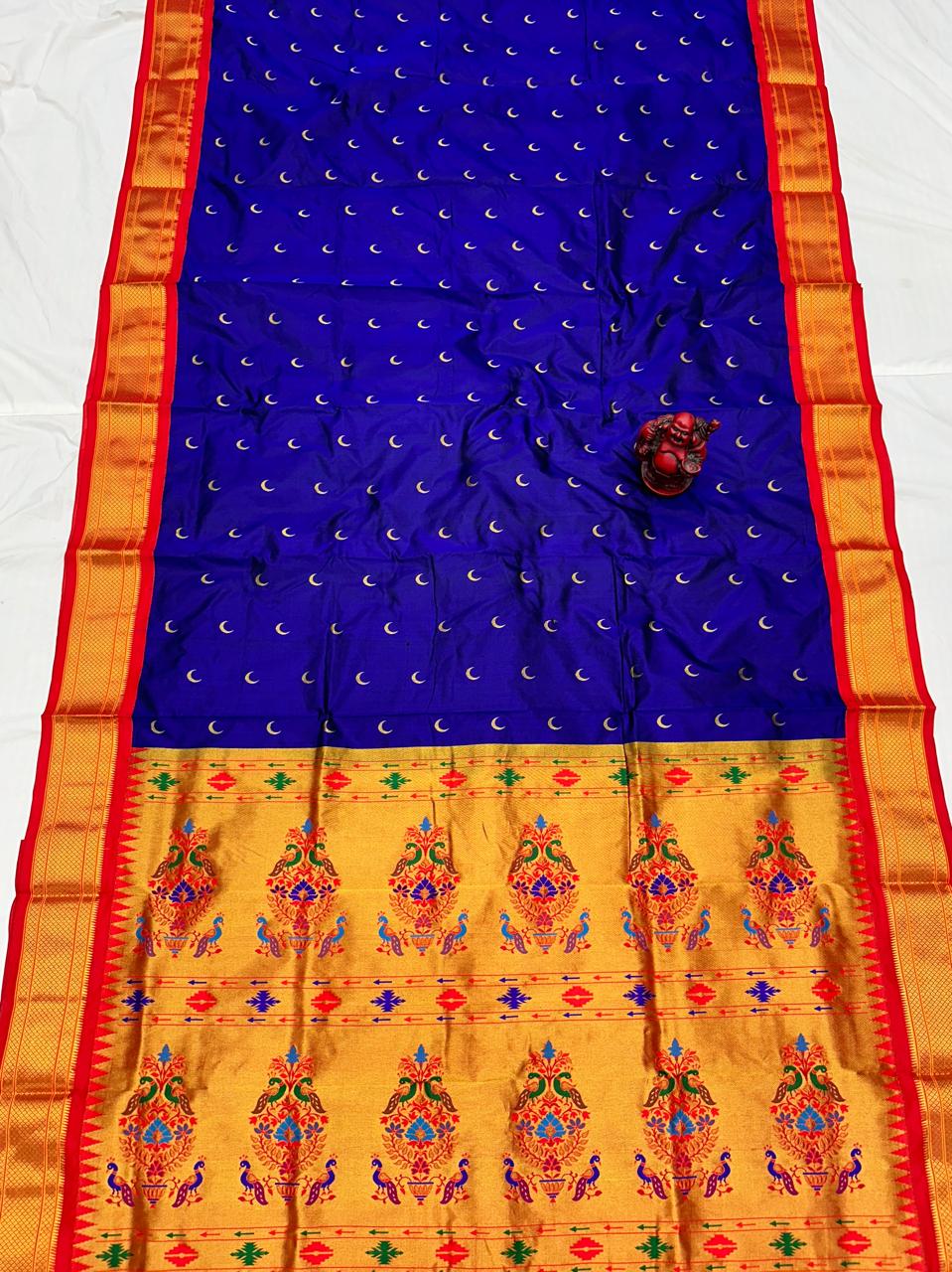 Pure Silk Powerloom Kadiyal Paithani saree