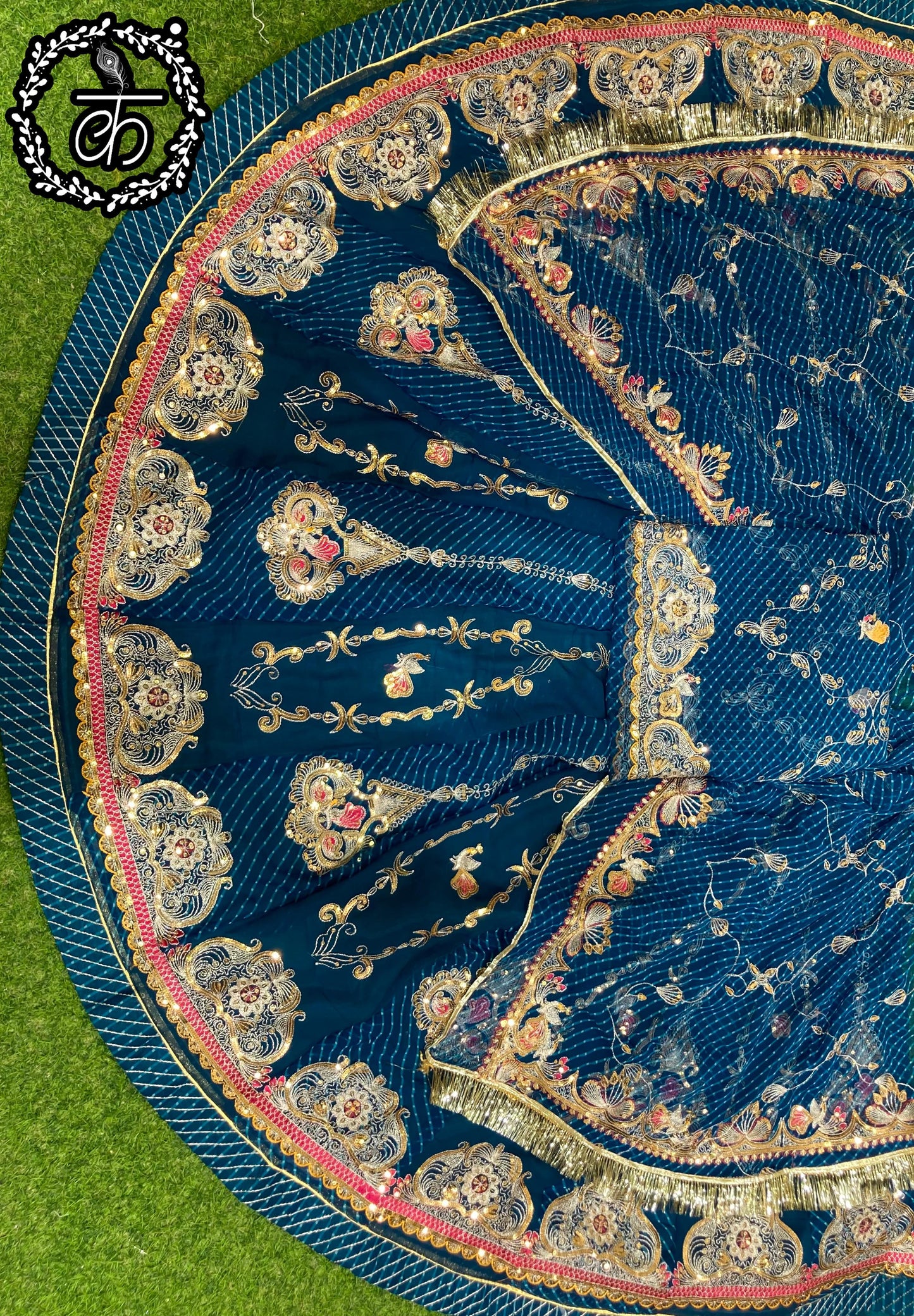 DESIGHNER LEHARIYA BEAUTIFUL POSHAK