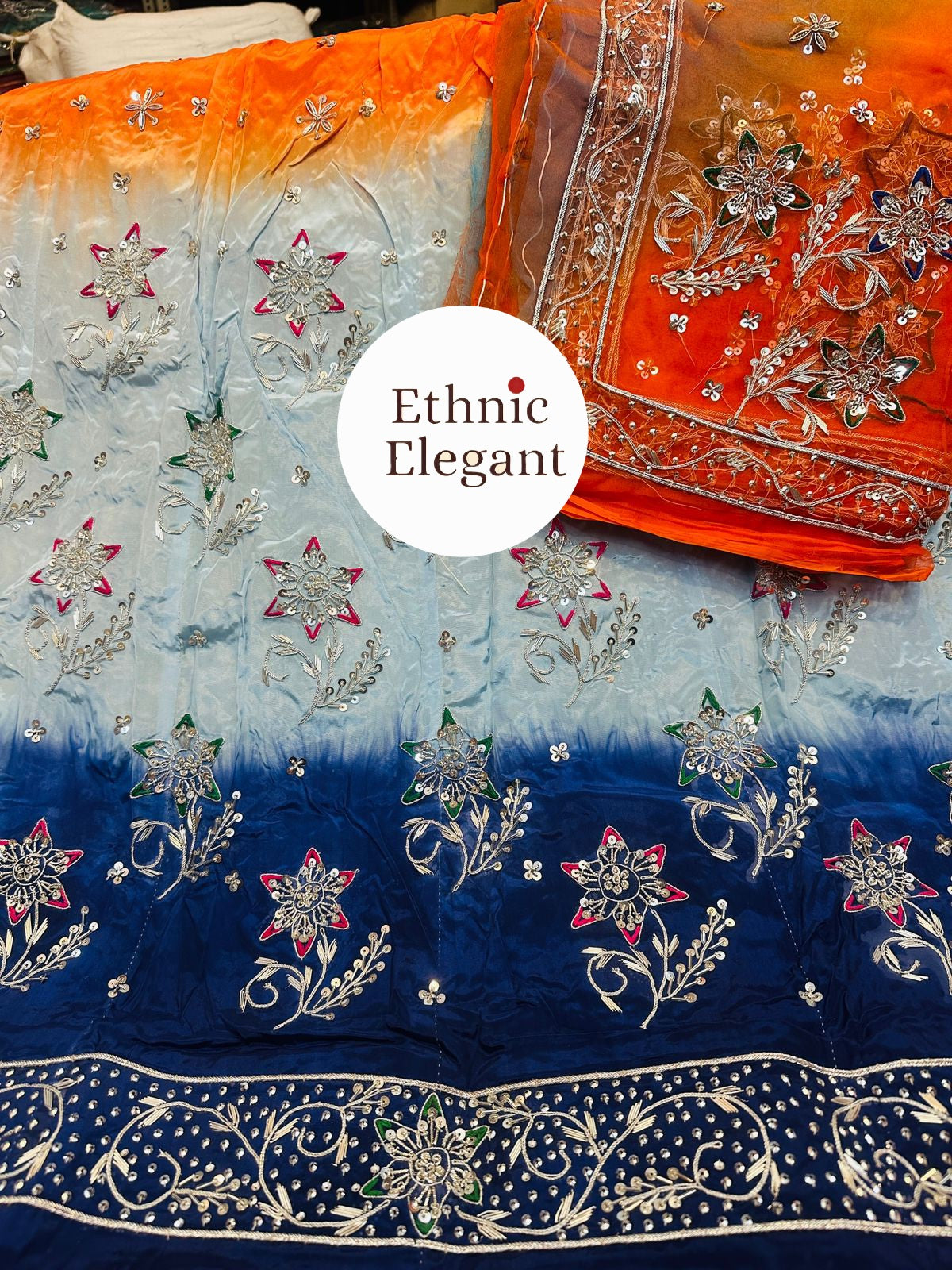 Natural Silk Thakurji Pure Odhna | Heavy Zardozi & Dabka Work Royal Rajwadi Poshak