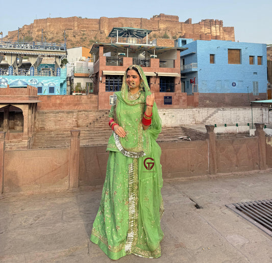 Royal Rajwadi look poshak