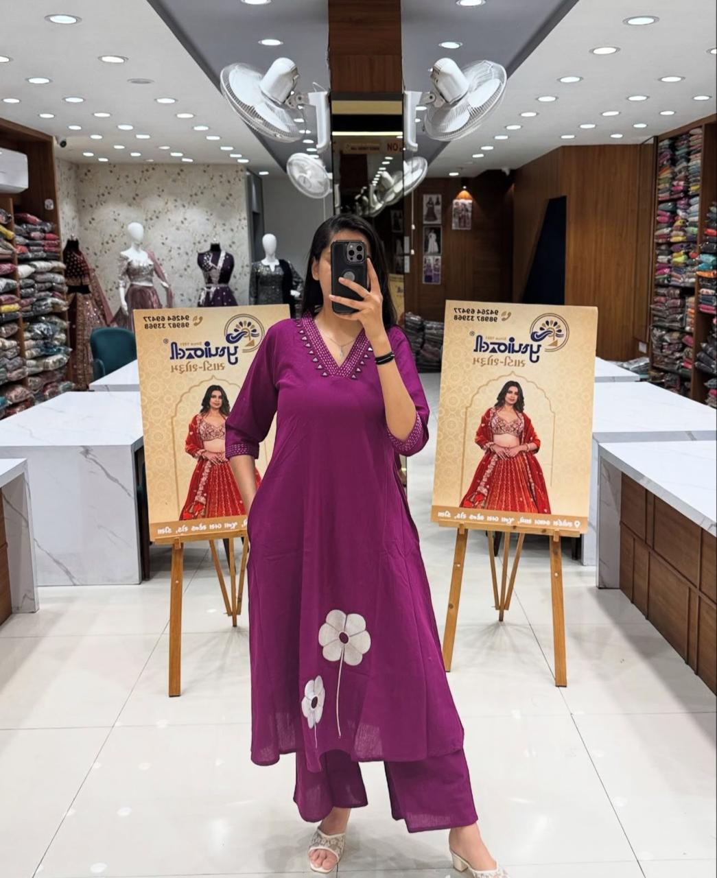 Elegant flaired suit set  Size available*- *38(M),40(L),42(XL),44(XXL),46(3xl)*