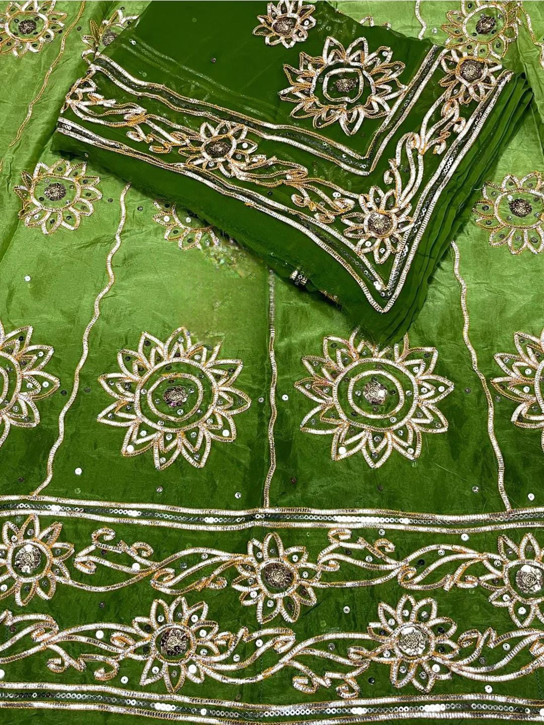 Upada silk pure odhna elegant Partywear Rajasthani poshak