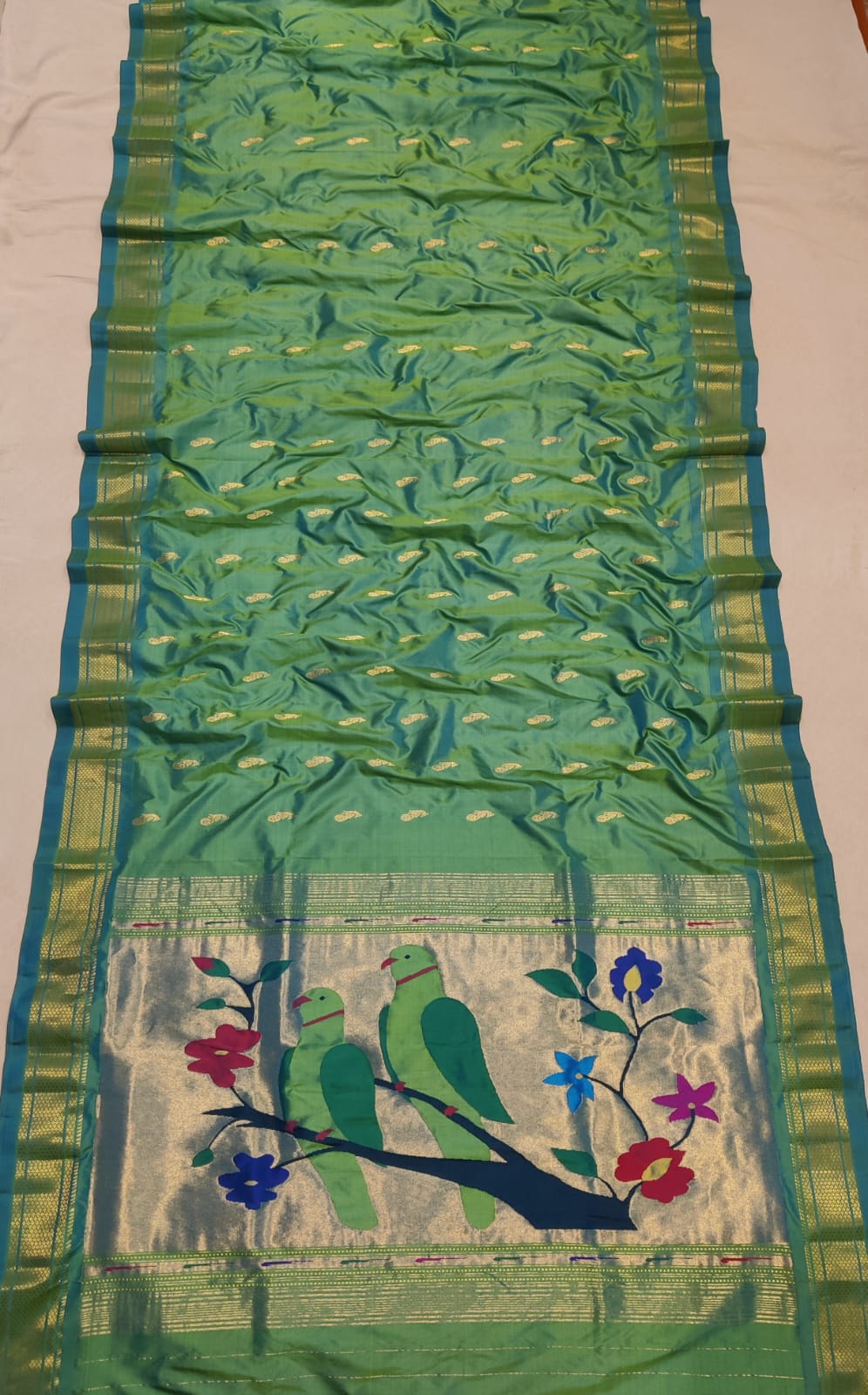 Traditional Handloom Pure Silk Paithani saree