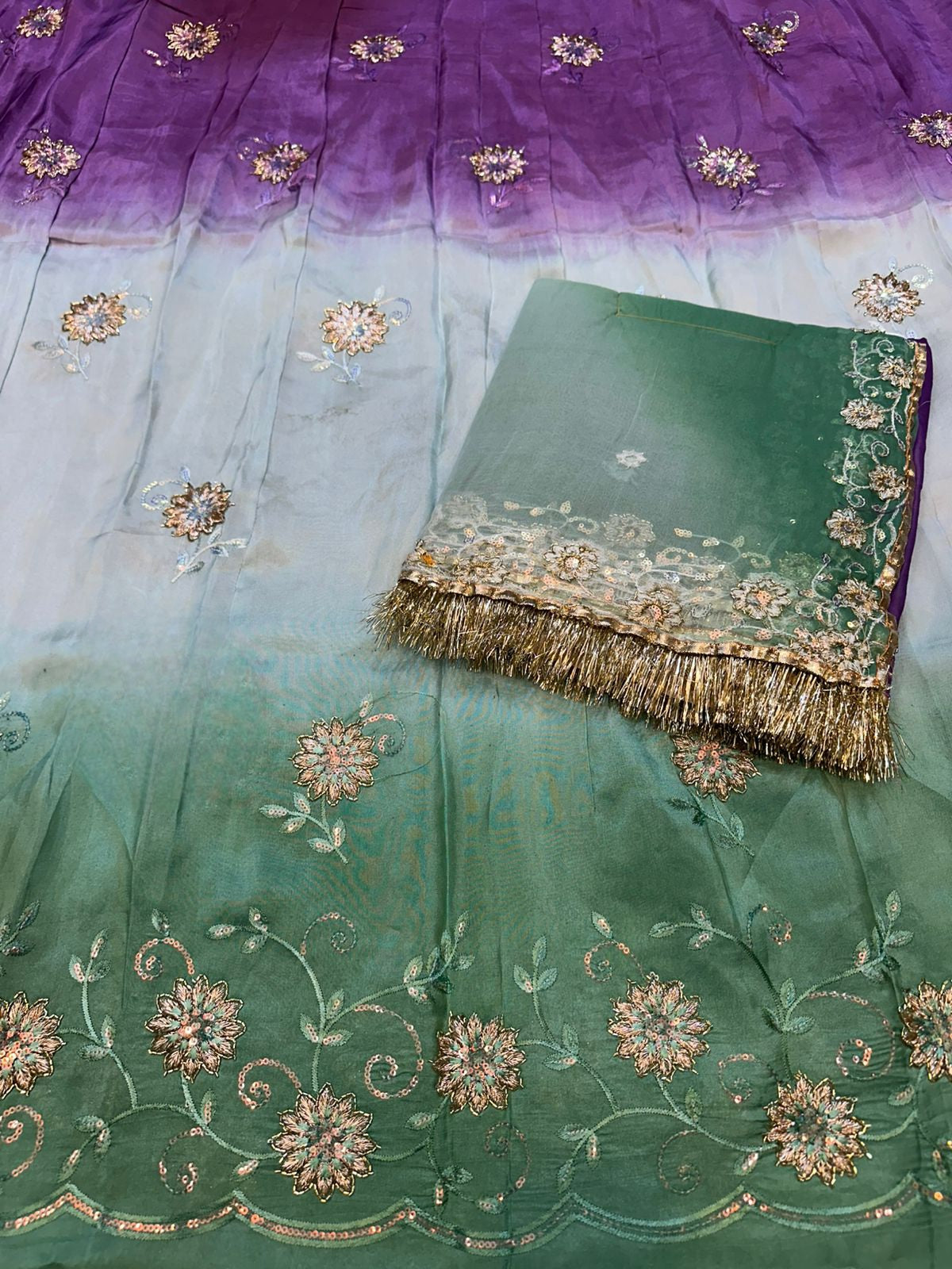 Heavy upada  poshak thakurji pure odhna Elegant Rajputi poshak