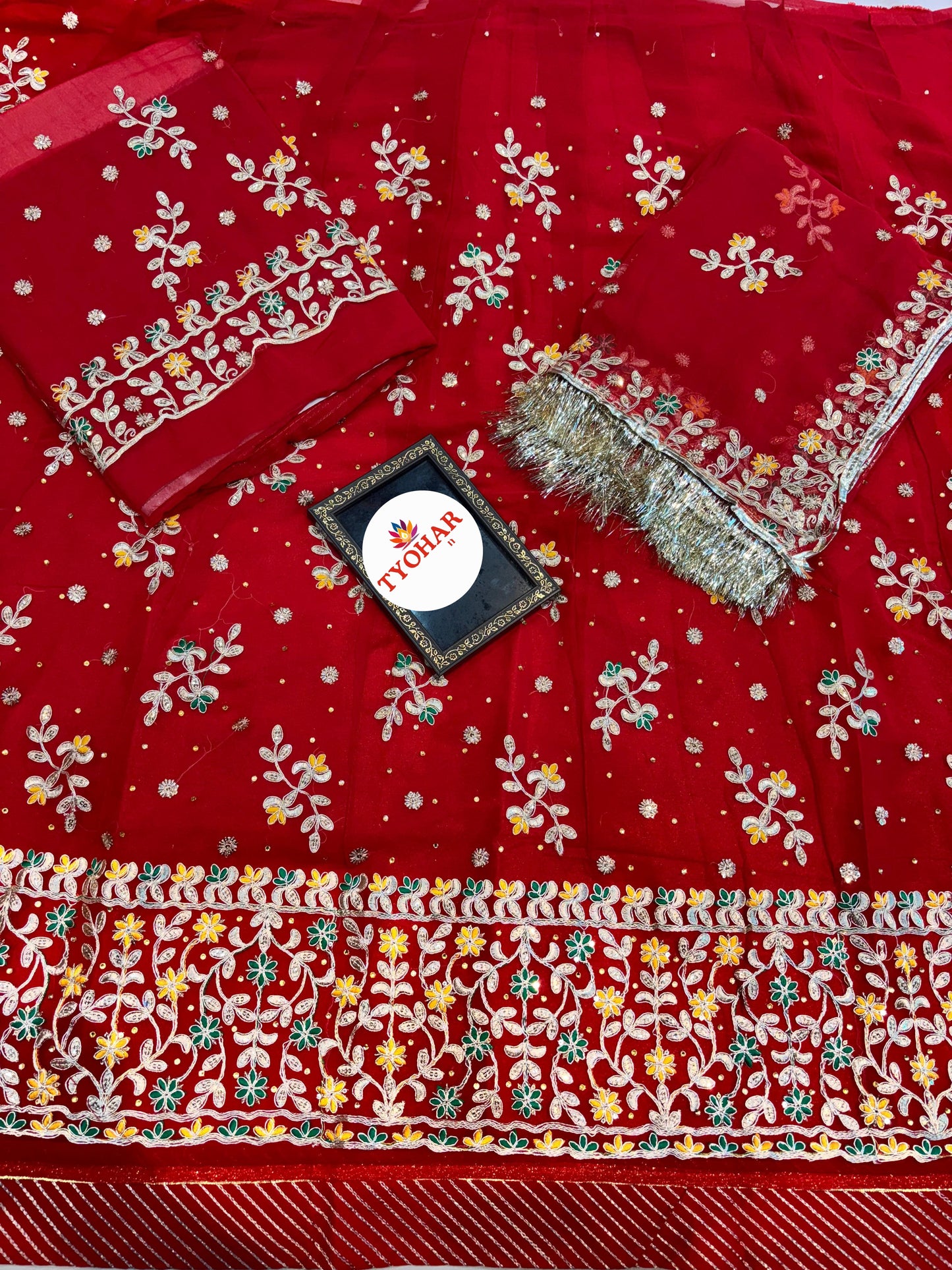 Halfpure Elegant Partywear Rajasthani Poshak | Heavy Boutique Collection (code:mk)