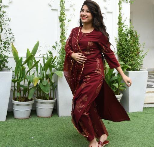 Elegant kurti with pant & duppata