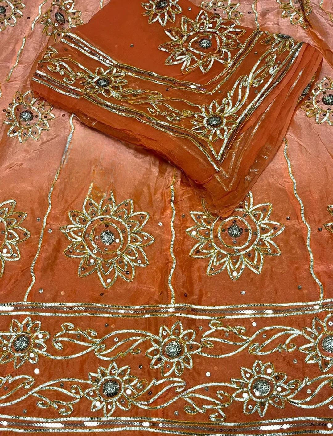 Upada silk pure odhna elegant Partywear Rajasthani poshak