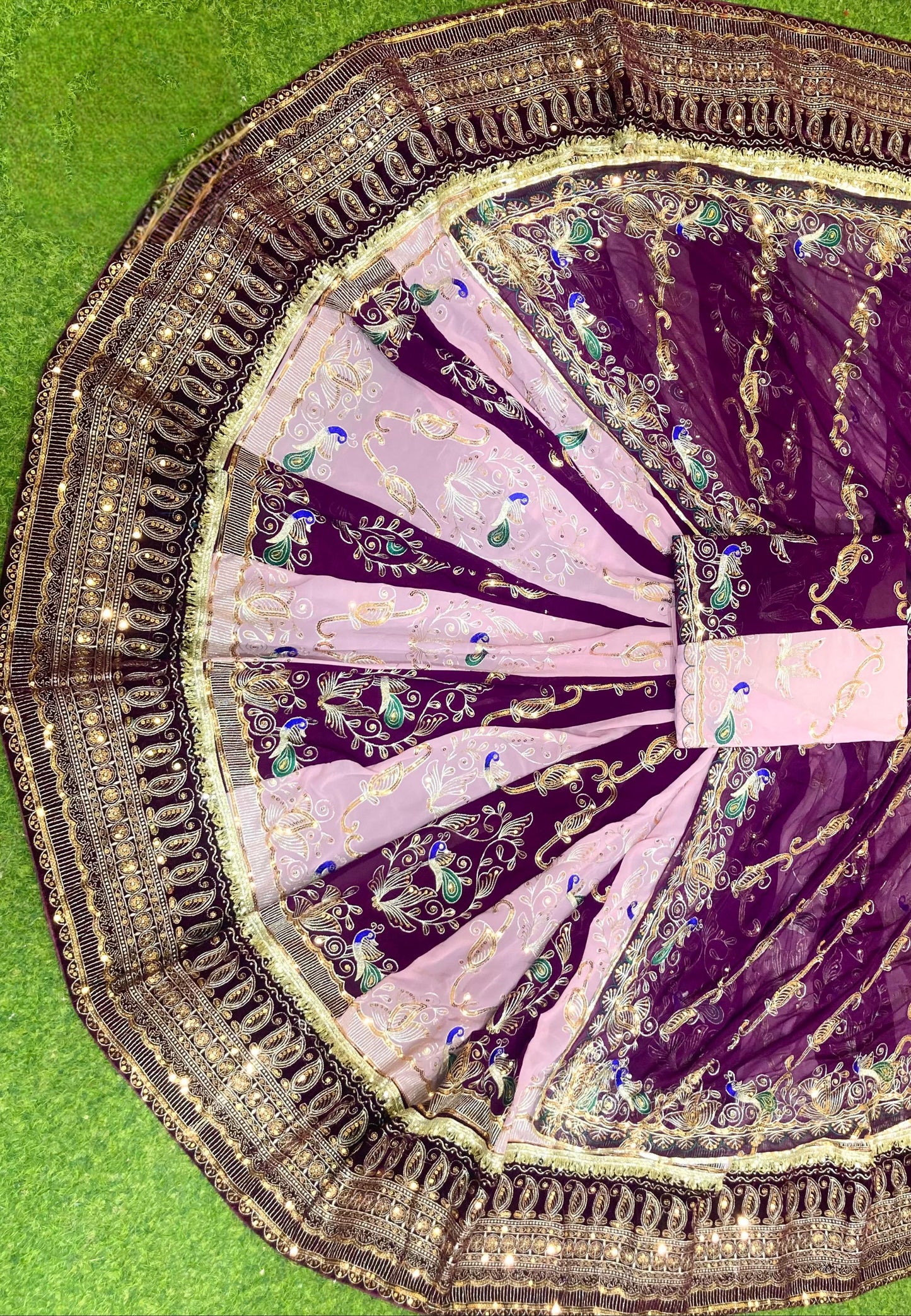 Royal Designer Rajputi Poshak with 4.5 MTR Full Gher Lehenga