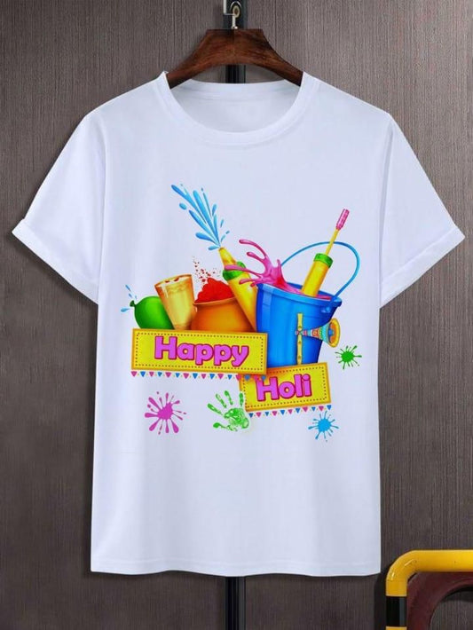 Trendy holi printed T shirt