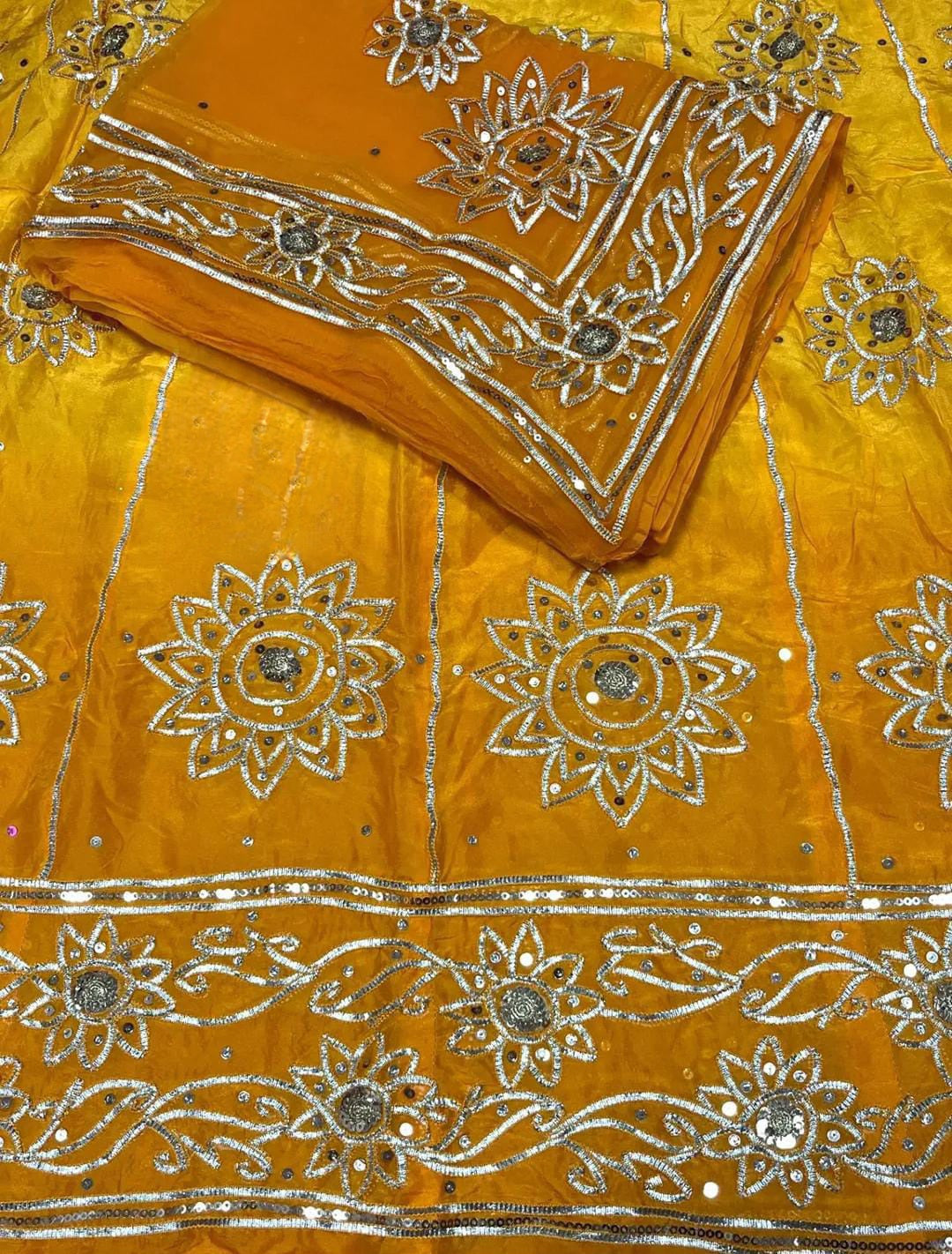 Upada silk pure odhna elegant Partywear Rajasthani poshak