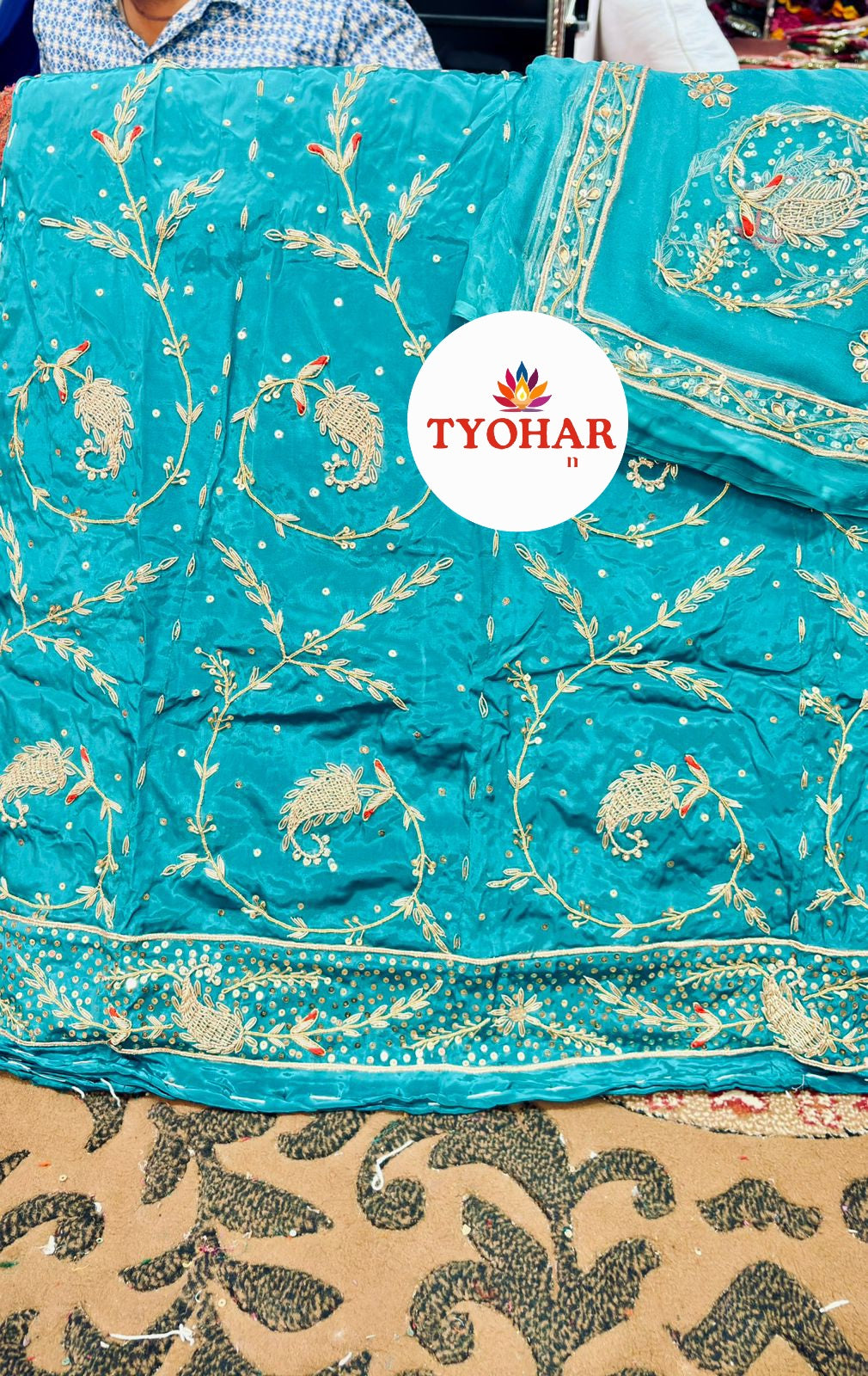 Beautiful boutique designer heavy designer poshak