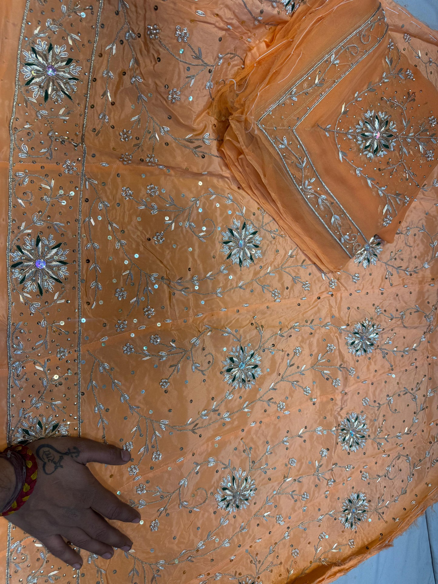 Beautiful handwork royal Rajasthani poshak