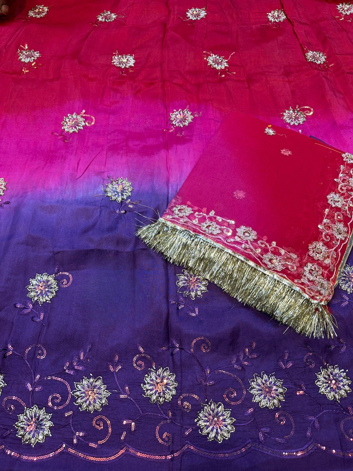 Heavy upada  poshak thakurji pure odhna Elegant Rajputi poshak