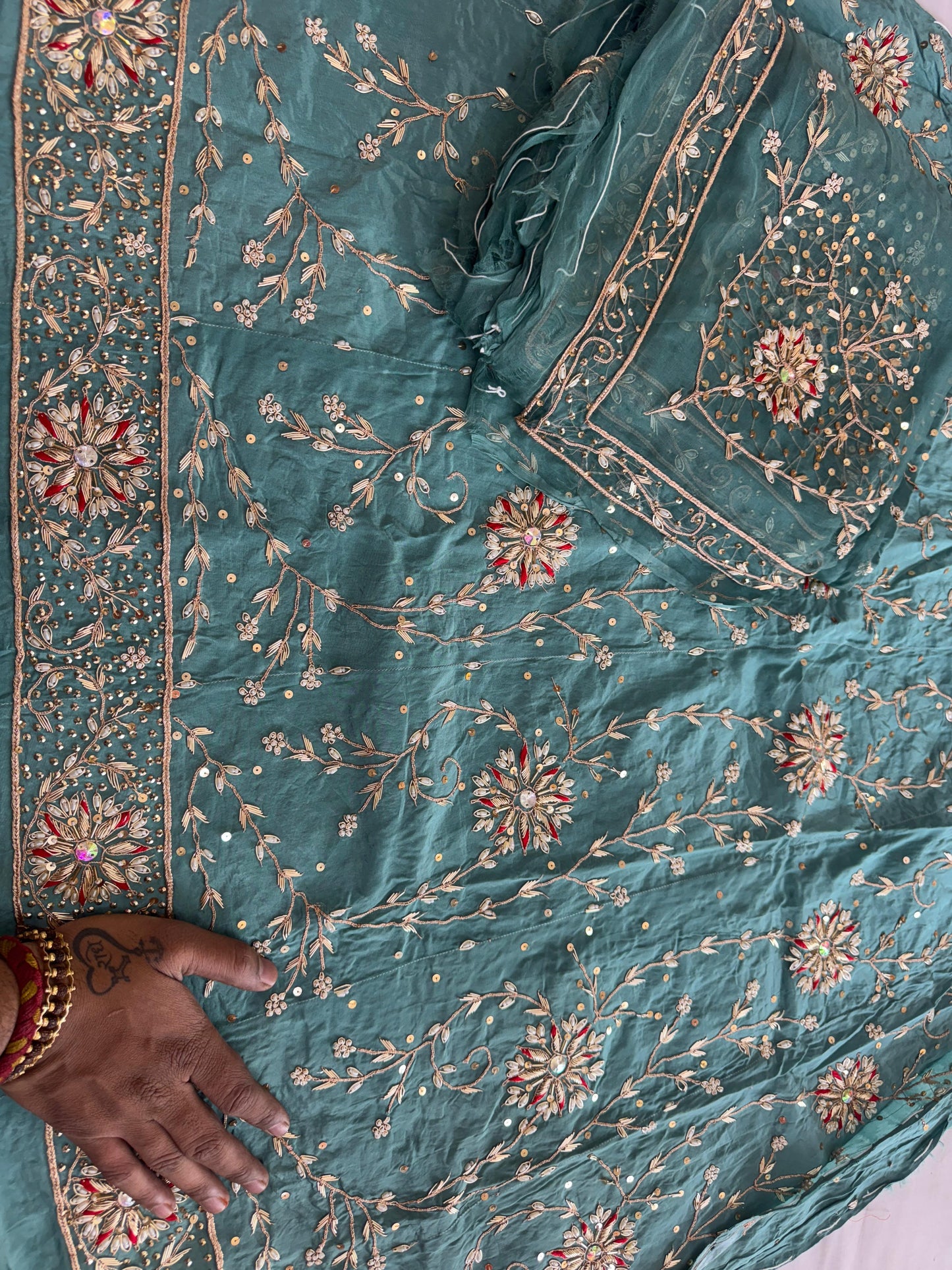 Beautiful handwork royal Rajasthani poshak