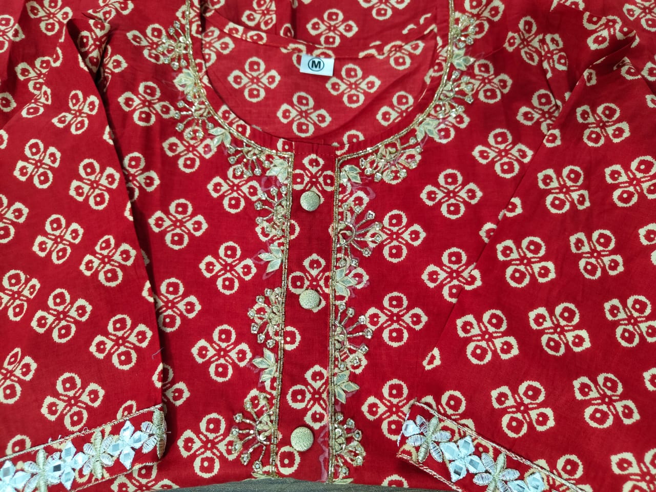 beautifully printed Cotton A Line Suit Sets  Size 38,40,42,44