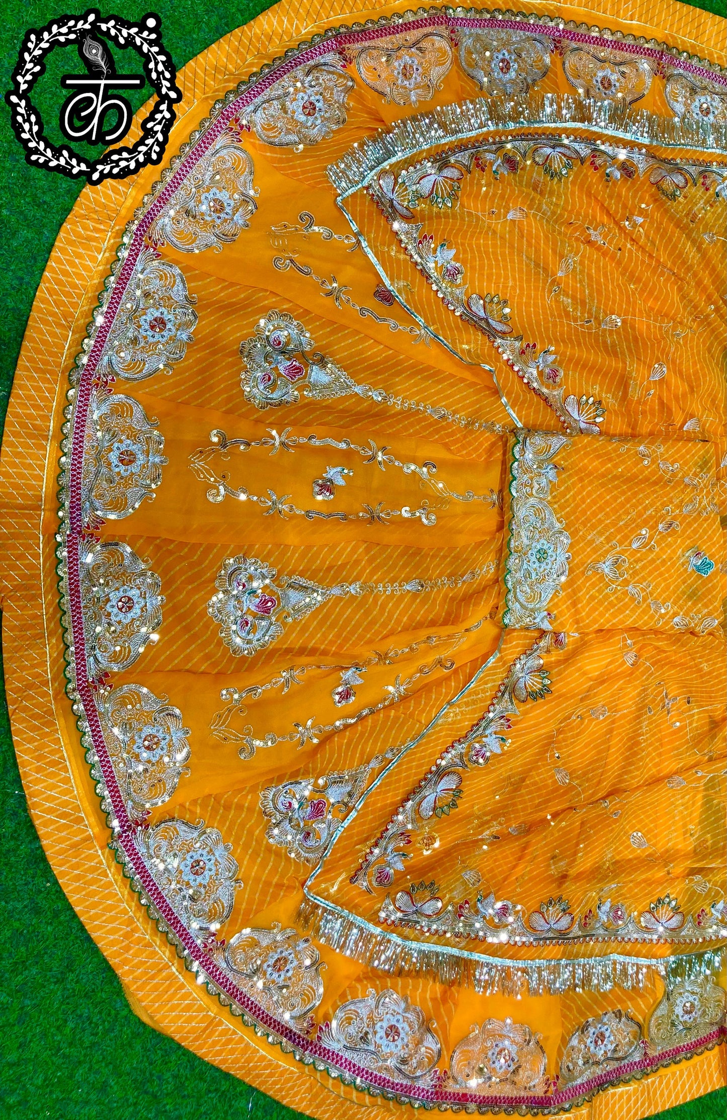 DESIGHNER LEHARIYA BEAUTIFUL POSHAK