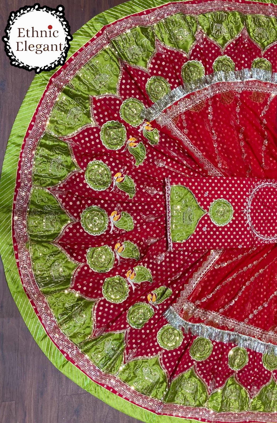 Banarsi FABRIC with  Pure Odhani in New Colours Boutique design beautiful Rajputi poshak