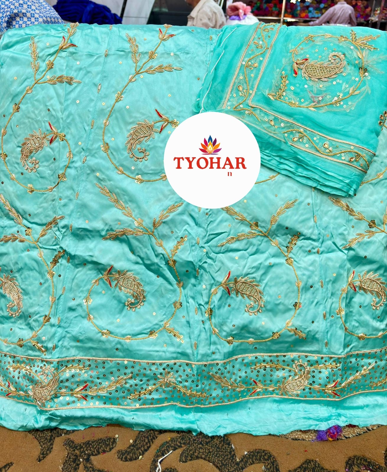 Beautiful boutique designer heavy designer poshak