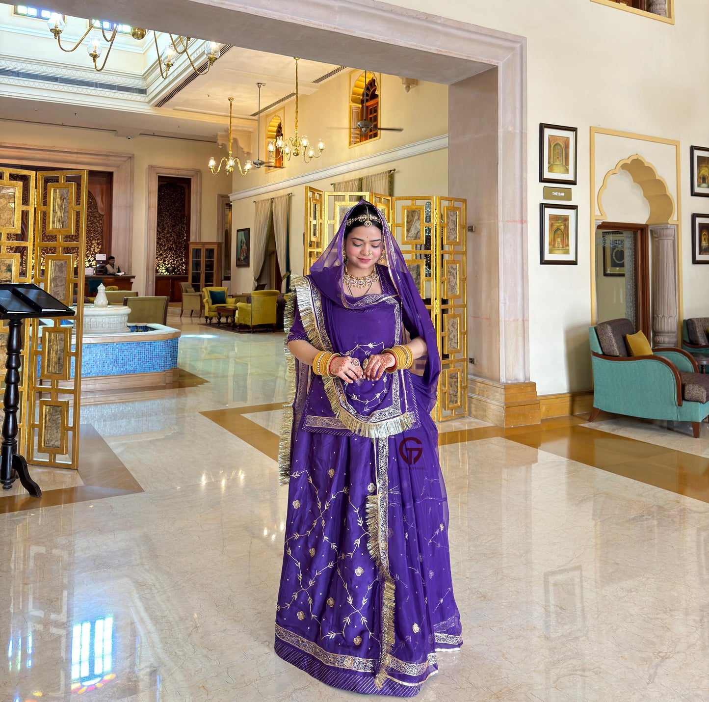 Elegant Partywear Rajasthani poshak