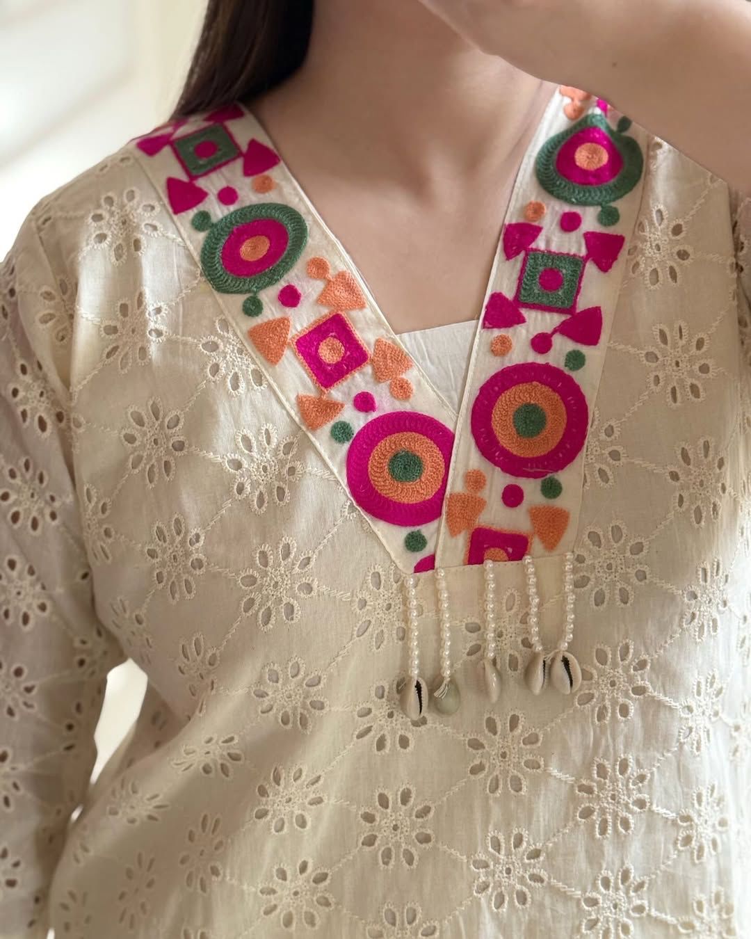 Elegant heavy Embroidery work  Stylish  cord set  Size M to XXL