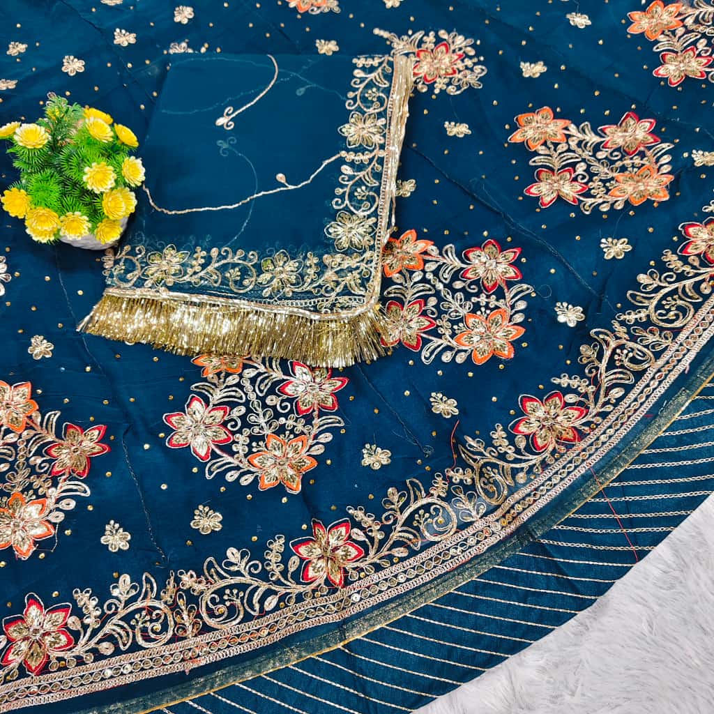 Royal Half Pure Poshak – Elegant Partywear Outfit for Festive Celebrations