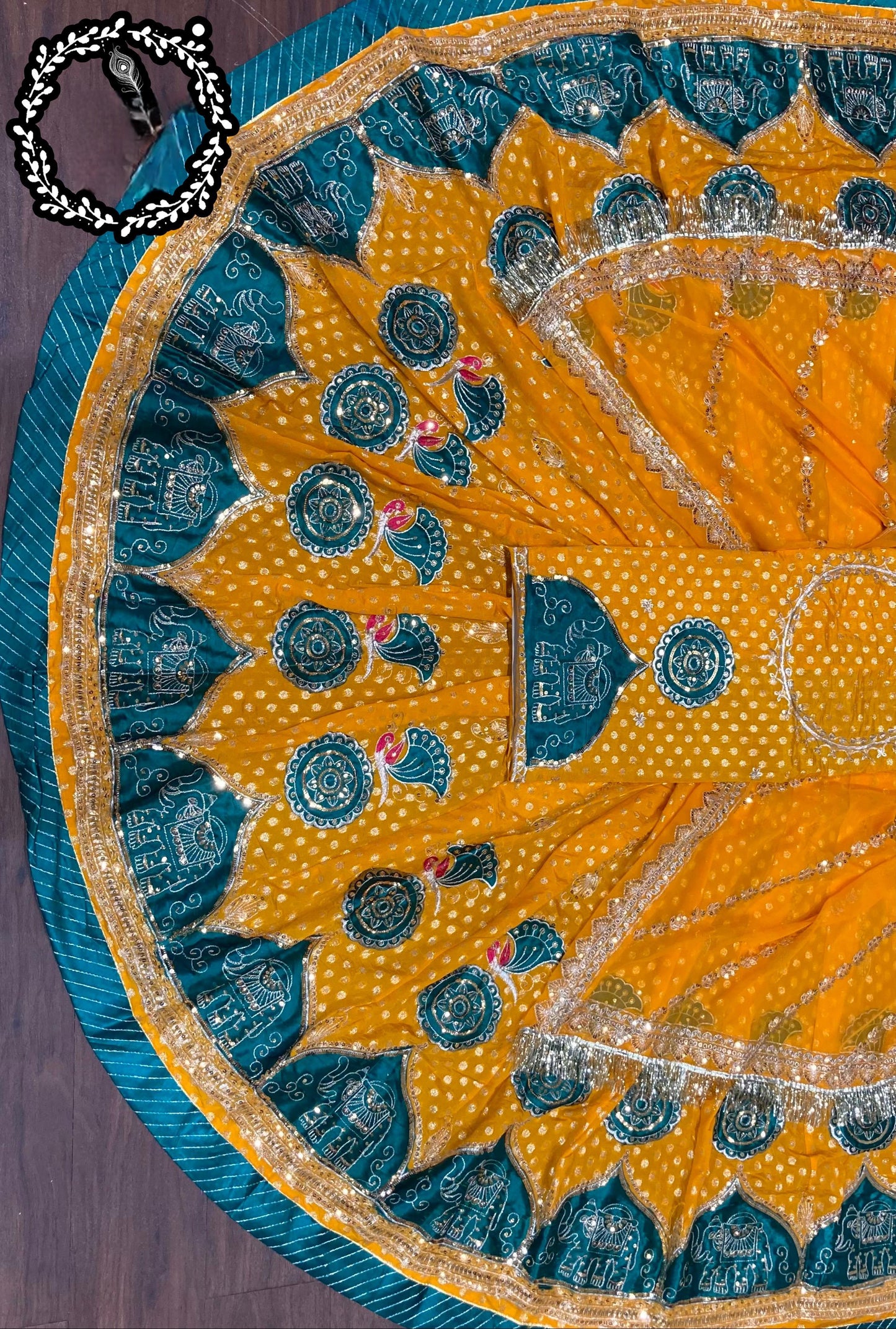 Banarsi FABRIC with  Pure Odhani in New Colours Boutique design beautiful Rajputi poshak