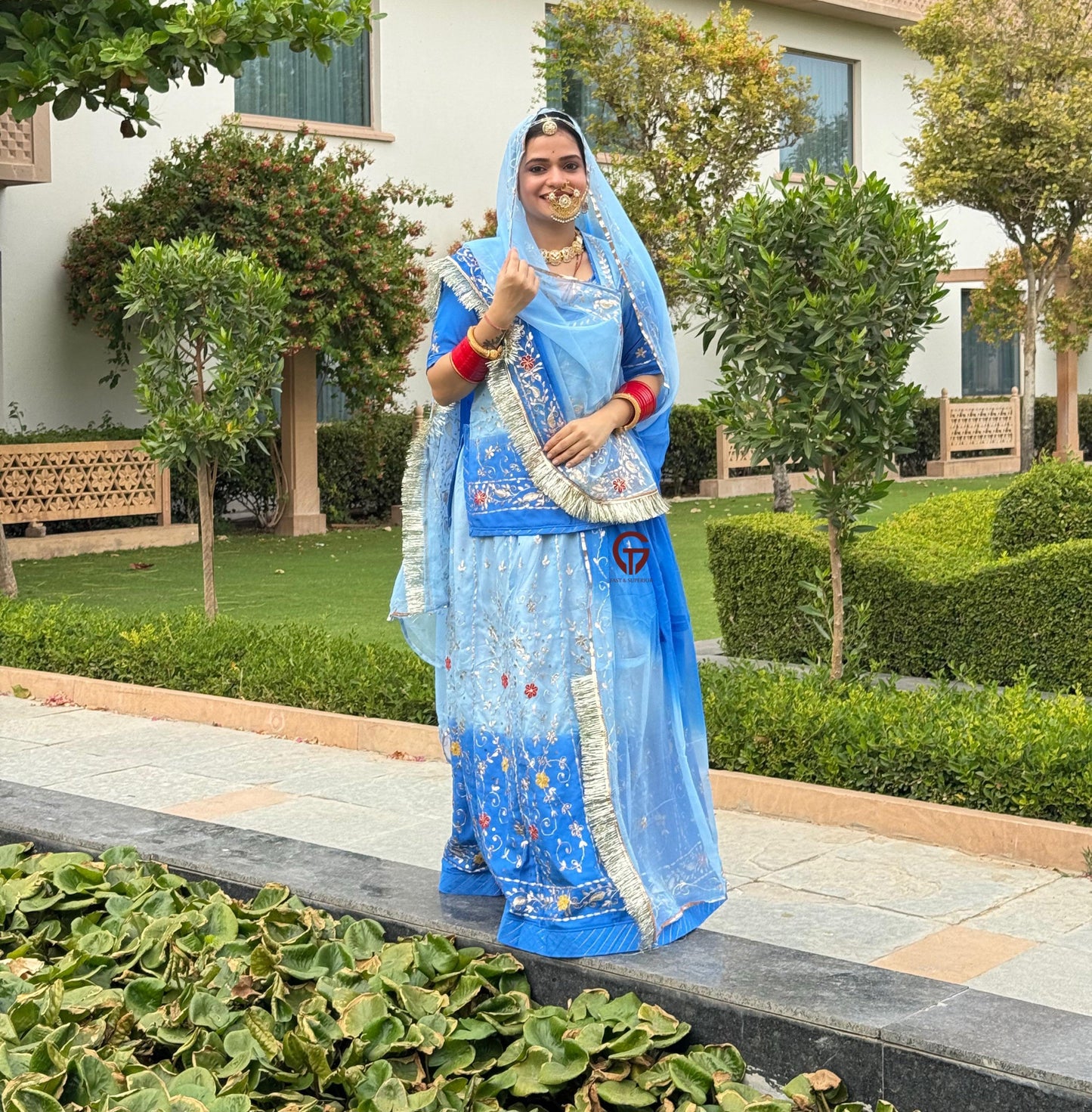 Double saded Royal Rajasthani poshak